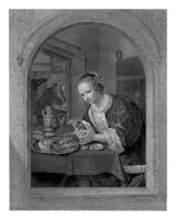 The oyster eater, Dirk Jurriaan Sluyter, after Jan Havicksz. Steen, 1841 photo