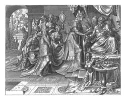 jezabel promesas a obtener Rey ahab nabot viñedo, felipe galle, después Marten camioneta heemskerk, C. 1561 foto