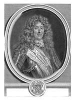 retrato de Roger Delaware ocupado-rabutina, gerardo edelinck, después le febrero, 1693 - 1707 foto