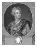 Portrait of Matthew Prior, Jacob Houbraken, 1735 photo