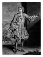 retrato de francois Luis Delaware Borbón, jacob gol, 1679 - 1724 foto
