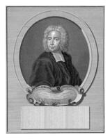 retrato de el teólogo Isaac vatios, ene caspar philips, 1749 foto