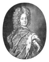 Portrait of Charles XII, King of Sweden, Pieter Schenk I, after David Ehrenstrahl, 1670 - 1713 photo