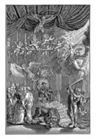 Allegorical representation of the age of majority of Prince William V, 1766 photo
