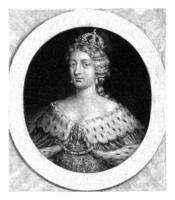 retrato de reina maria anna de España, jacob gol, 1682 - 1724 foto