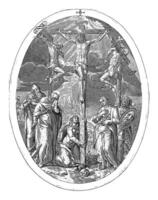 Crucifixion of Christ, Crispijn van de Passe I, 1600 photo