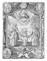Earthly and Heavenly Trinity, Hieronymus Wierix, 1837 photo