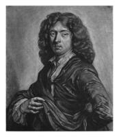 Portrait of Steffan Wolters, Jan Broedelet, after Gottfried Kneller, after Jan Verkolje I, 1684 - 1700 photo