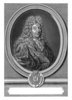 retrato de sebastien leclerc, claudio yo duflos, 1680 - 1703 foto