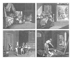 Four scenes about the properties of the soul, plate 3, Jan Evert Grave, 1786 - 1806 photo