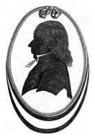 Silhouette portrait of Cornelis Adrianus van den Broek, Govert Kitsen, after C. Groeneveld, 1776 - 1810 photo