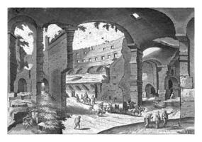 View of the ruins of the Colosseum, Hendrick van Cleve, 1585 photo