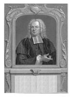 Portrait of Albertus Voget, Pieter Tanje, after Jan Maurits Quinkhard, 1716 - 1761 photo