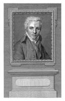 Portrait of Jacobus Blauw, Reinier Vinkeles I, after Jacques-Louis David, 1798 photo