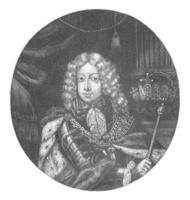 retrato de emperador Joseph i, pieter schenk i, 1690 - 1713 foto