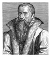 Portrait of Pieter Peck, Philips Galle attributed to workshop of, 1604 - 1608 photo