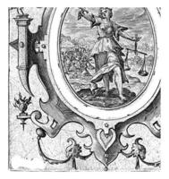 Justice, Crispijn van de Passe I, 1574 - 1637 photo