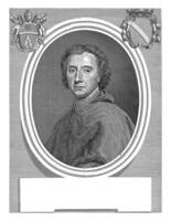 retrato de cardenal Thomas Felipe Wallrad d'henin-lietard d'alsac-boussu Delaware chimay, girolamo rossi yo, después pietro nelly, 1719 - 1762 foto