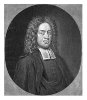 retrato de el pastor johann Pablo astmann, pieter schenk i, 1699 - 1713 foto