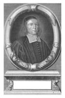 Portrait of John Flavel, Michiel van der Gucht, 1670 - 1725 photo