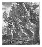 Expulsion from Paradise, Raphael Sadeler I, after Maerten de Vos, 1583 photo