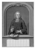 Portrait of Daniel Serrurier, Jacob Houbraken, after Jan Maurits Quinkhard, 1759 photo