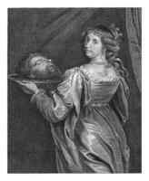 Salome with the Head of John the Baptist, Jacob Neefs, after Gerard Seghers, 1632 photo