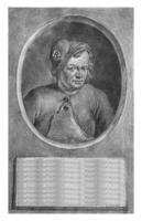 retrato de cornelis camioneta en exceso, ene Delaware grosero, 1698 - 1776 foto