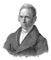 Portrait of Johann Gottlieb Plusckke, Dirk Jurriaan Sluyter, in or before 1846 photo