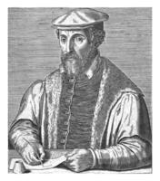 retrato de Gilbert fusch, felipe galle, 1608 foto