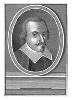 Portrait of Songwriter Giovanni da Pistoia, J. Verkruys, 1750 photo