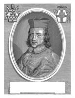 retrato de cardenal johannes Walter lodos, Giuseppe maria testana, 1658 - 1679 foto