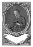 retrato de religioso giovanni maria chiericato, francesco calabacín, 1702 - 1764 foto