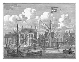 ver de el pueblo salón en harlingen, puñal Delaware jong, después gramo. vértice, 1786 foto