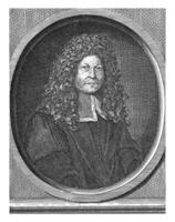 retrato de cirujano philippe verheyen, ene bautista bertham, 1696 - 1721 foto