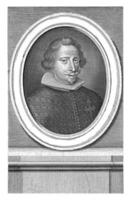 Portrait of Don Francisco de Quevedo Villegas, Michiel van der Gucht, 1670 - 1725 photo