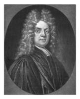 Portrait of the theologian Henricus Sacheverell, Pieter Schenk I, after Thomas Gibson, 1710 photo