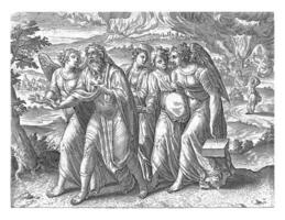 lote hojas Sodoma, Hans colar yo atribuido a, después franco mentón, 1596 - 1643 foto
