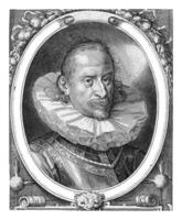 retrato de hendrik julius camioneta brunswijk-wolffenbüttel, obispo de halberstadt, dominicus custodio, 1600 - 1604 foto