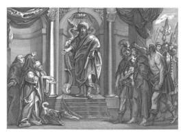 Christ before Pilate, anonymous, after Jacob Neefs, after Jacob Jordaens I, 1630 - 1702 photo
