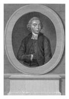 retrato de el Amsterdam predicador esdras Heinrich mutzenbecher, Reinier vinkeles i, después Schmidt grabador, 1784 foto