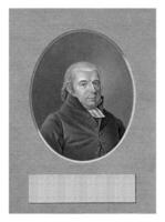 Portrait of the preacher Georg Frederik Sartorius, Dirk Sluyter, after Hendrik Willem Caspari, in or after 1818 photo