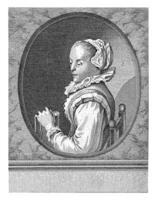 Portrait of Anna Roemers Visscher, Carel Jacob de Huyser, 1763 - 1804 photo