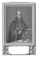 retrato de poeta y dramaturgo Luis Delaware Góngora, Blas ametller, después josef maca, 1778 - 1841 foto