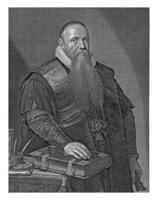 Portrait of Jacobus Trigland, Willem Jacobsz. Delff, after Jan van Goyen, 1636 photo