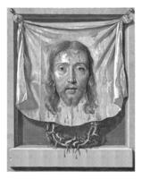 Sudarium of Saint Veronica, Nicolas de Plattemontagne, after Philippe de Champaigne, 1650 - 1706 photo