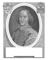Portrait van Sebastiano Antonio Tanara, Benoit Farjat, after Giuseppe Angeli, 1695 - 1720 photo