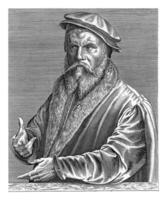 Portrait of the painter Joos van Cleve, Wierix rejected attribution, 1600 - 1650 photo