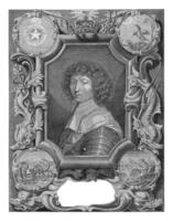 Portrait of Louis XIV, Jeremias Falck attributed to, after Justus van Egmont photo