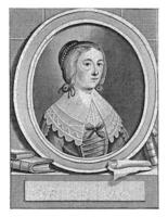 retrato de anna maria camioneta Schurman, cuidado jacob Delaware huyser, después Reinier vinkeles i, 1763 - 1804 foto